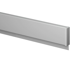 Artiteq Info Rail in white and alu (incl. end caps and mounting materials)