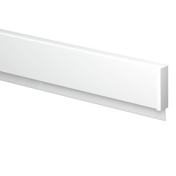 Artiteq Info Rail in white and alu (incl. end caps and mounting materials)