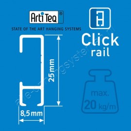Artiteq click & connect click rail