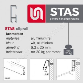 STAS plug 6mm voor harde wand