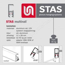 STAS multirail armatuur Signo chroom