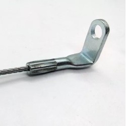 GeckoTeq Steel wire 1.5mm with a 90° eye - screw hole size 5.2mm 200cm