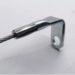 GeckoTeq Steel wire 1.5mm with a 90° eye - screw hole size 5.2mm 200cm