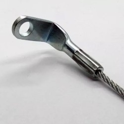 GeckoTeq Steel wire 1.5mm with a 90° eye - screw hole size 5.2mm 200cm