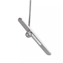 GeckoTeq Cross Anchor 40x5,9x1,5mm incl. steel wire 200cm