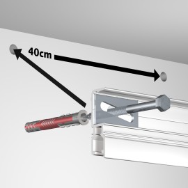 Newly R70 Rail Montage set voor een 2 meter rail