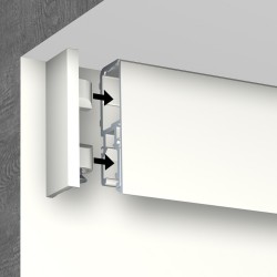 Newly R70 Museum Rail End Cap in White