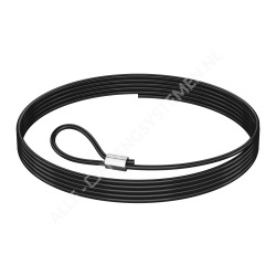 GeckoTeq Steel Picture Wire 1,5mm in white or black - per 10 meter