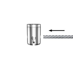 GeckoTeq Screw system ceiling Anchor for 4 wires - 15kg