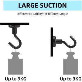 GeckoTeq Systeemplafond Magneet Haak - in 3 kleuren