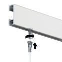 Artiteq Click Rail Set in wit overschilderbaar 200cm - 20kg