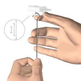 Artiteq 1kg Systeemplafond Clip - Wit plastic per stuk