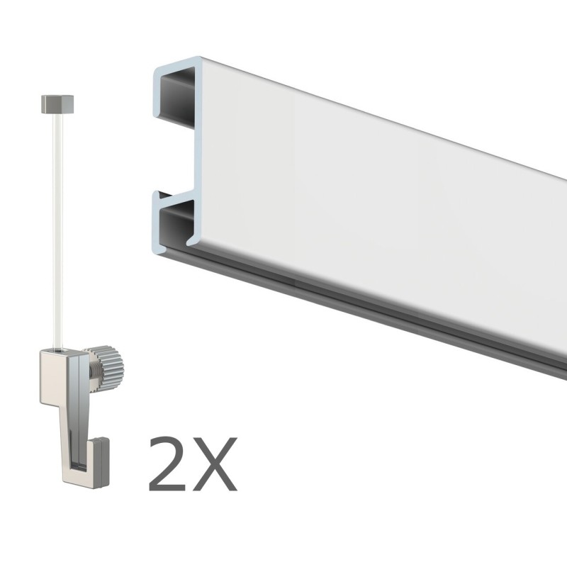Hanging set 2 meters BASIC - Artiteq quality rail