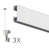 Hanging set 4 meters BASIC - Artiteq quality rail