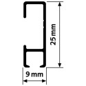 Ophangset 2 meter BASIC - Artiteq kwaliteitsrail