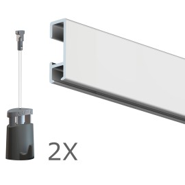 Ophangset 2 meter PRO - Artiteq kwaliteitsrail