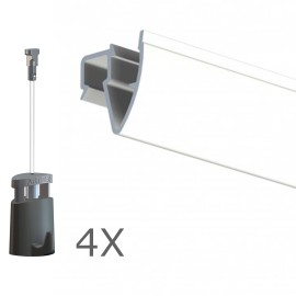 Ophangset 6 meter PLAFOND - Artiteq kwaliteitsrail