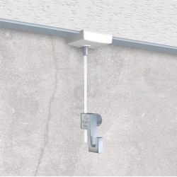 Artiteq System Ceiling clamp with 2 mt wire and mini hook - 4kg