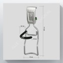 GeckoTeq Fiets Ophangsysteem Set voor 1 Fiets - GSH128  Verticaal