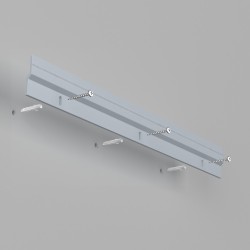 GeckoTeq Cleat Z Bar Self-Adhesive Hanging Rail - per set of 2