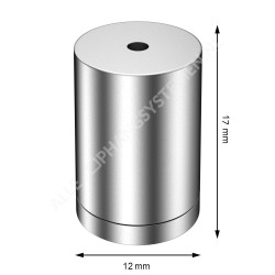 GeckoTeq Screw system ceiling Anchor for 1 wire - 25kg