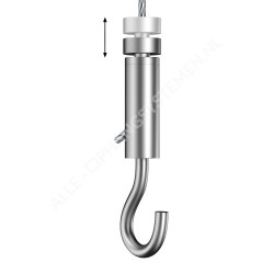 GeckoTeq Self-locking Loop Hook - 20kg