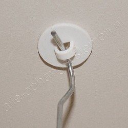 GeckoTeq Adhesive Ceiling Eye white - 20mm - per one