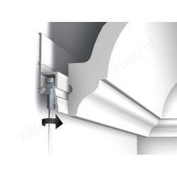 Artiteq deco ornament rail - 200cm wit primer