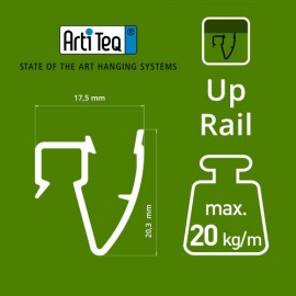 Artiteq Up Rail in wit primer