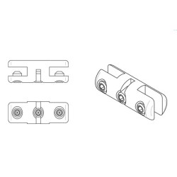 Clamp for Display-It Solo Set double - 3-6mm