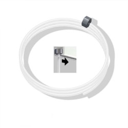 GeckoTeq Perlon Cord with Hexglider 'Crystal Clear’ - 2.0 mm Ø