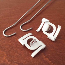 Geckoteq Ceiling clip white metal - 7kg