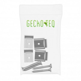 GeckoTeq Transparant DiBond Glas Forex Spiegel Muur Klem set - incl. schroeven