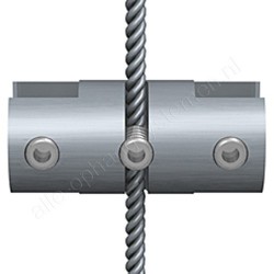 Klem voor de Display It Solo set - klem dubbel 3-6mm