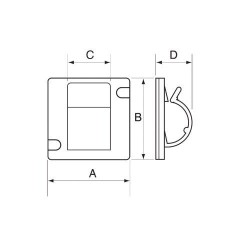 GeckoTeq Self-Adhesive Saddlehook – Nylon white