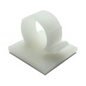 GeckoTeq Zelfklevende kabelhaken – Nylon wit (prijs per 2 stuks)