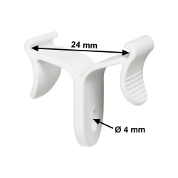 GeckoTeq Ceiling clip White Plastic - 5kg