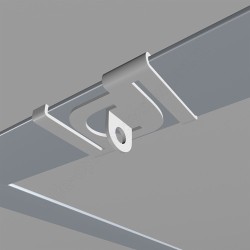 Geckoteq Ceiling clip white metal - 7kg