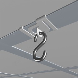 Geckoteq Ceiling clip white metal - 7kg