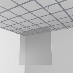 Geckoteq Ceiling clip white metal - 7kg