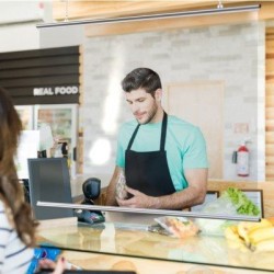 Corona Covid Cough and Sneeze Screens 122 x 89cm Silver