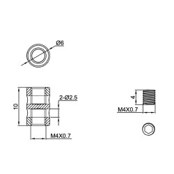 GeckoTeq Loop Maker - 10kg (with 2 Allen screws) - incl. Allen key