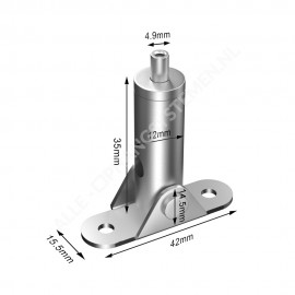 GeckoTeq Scharnierend Zelf remmende paneel nok - 16/24kg