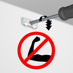 Artiteq Contour Rail Click & Connect Wall Clip