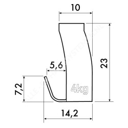 Newly H10 2mm Mini Spring Hook - 4kg