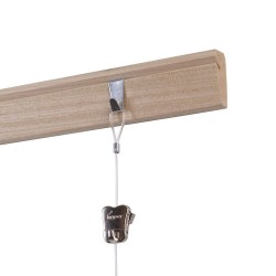 STAS Riva All Wooden Gallery Wall Picture Rail 200cm