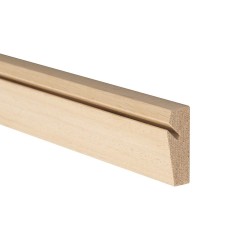 STAS Riva All Wooden Gallery Wall Picture Rail 200cm