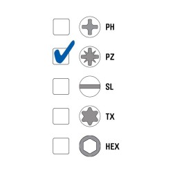 GeckoTeq Universal Rail screw - 3.5x45mm