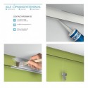 Artiteq Click Rail Set in wit overschilderbaar 200cm - 20kg