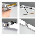 Artiteq Click Rail Set in wit overschilderbaar 200cm - 20kg